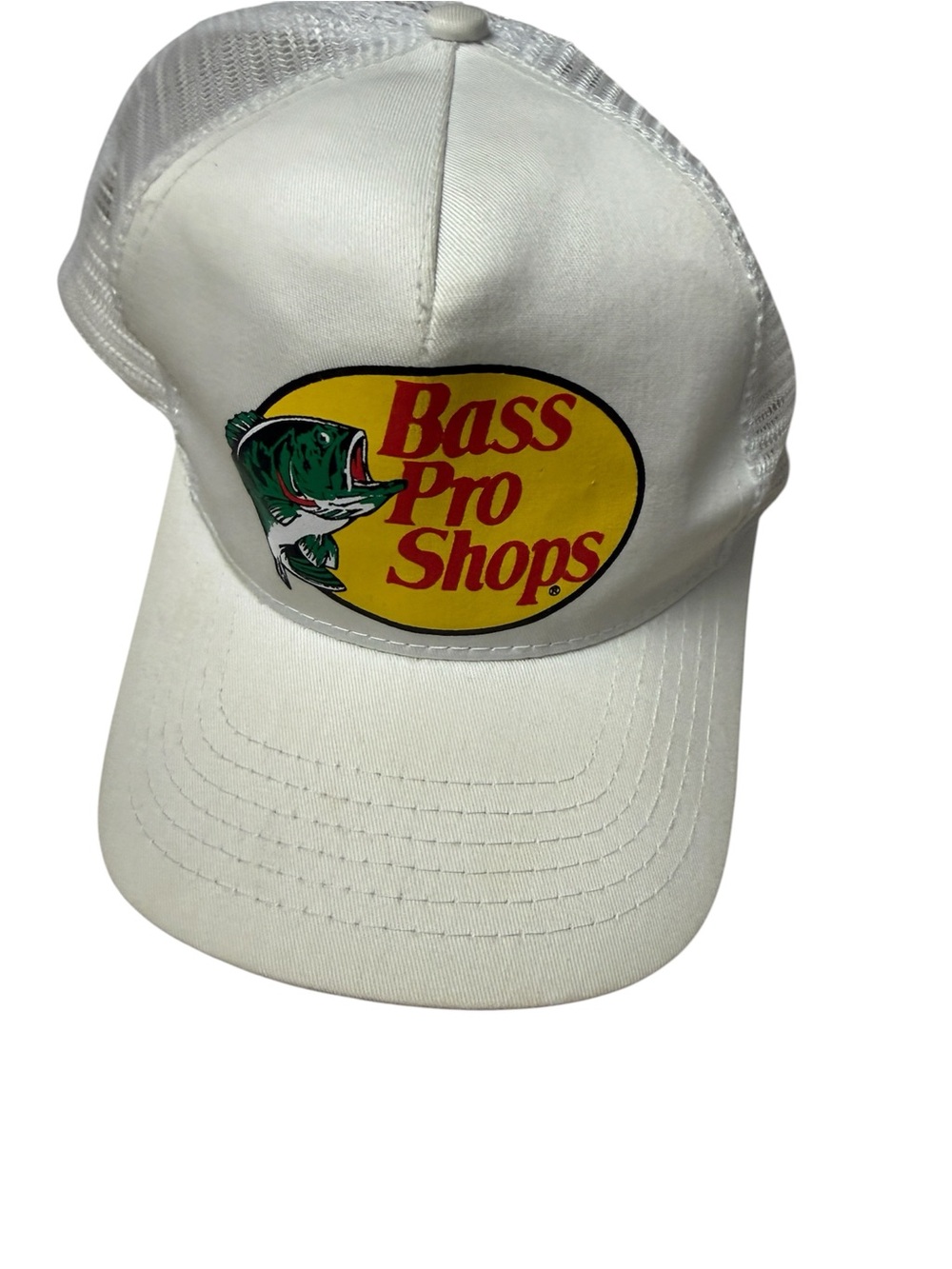 Bass Pro Shops Trucker Hat white mesh snapback